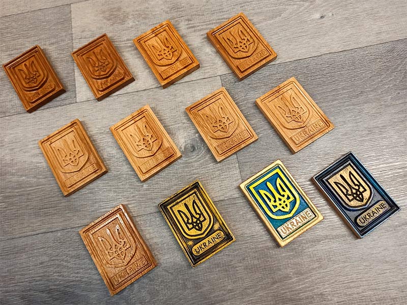 Сувенір Герб України. Дуб
