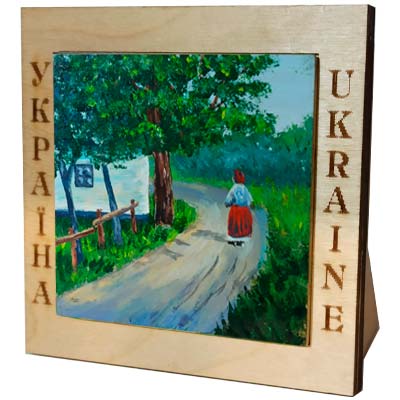 Сувенір магніт. українське село сувенірна продукція.